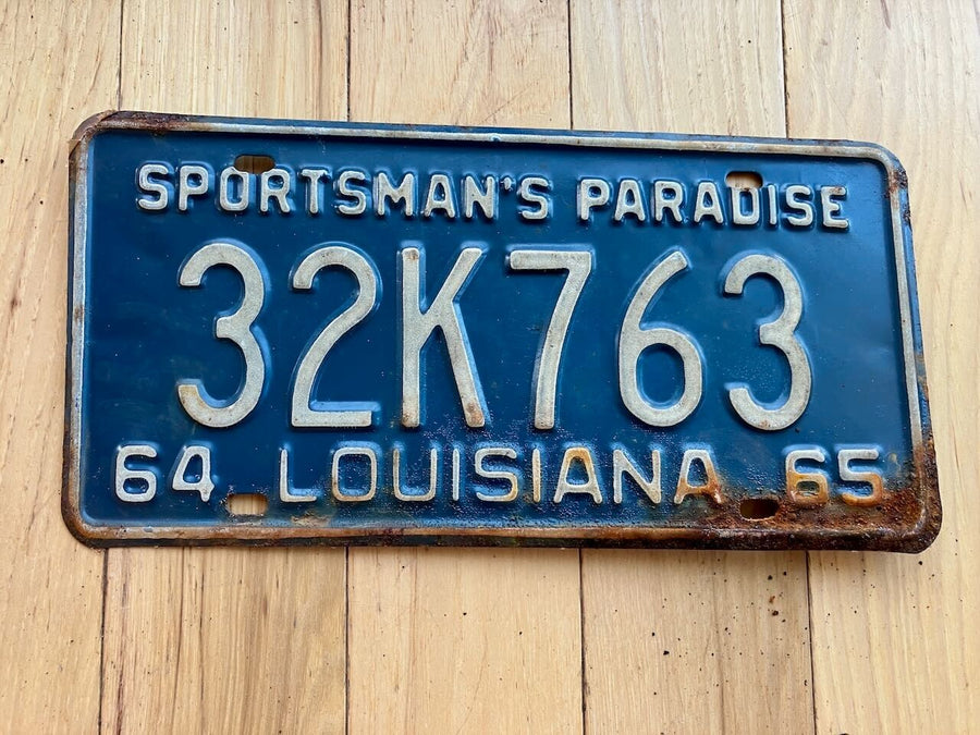 1964/ 1965 Louisiana License Plate