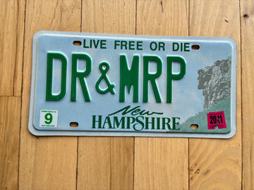 2011 New Hampshire Vanity License Plate