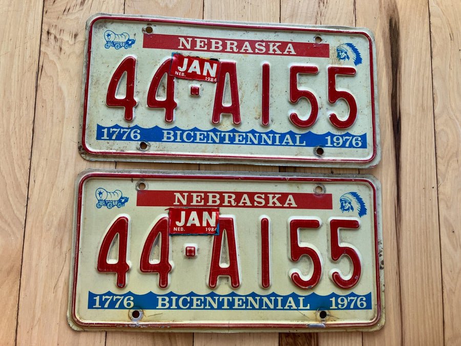 Pair Of 1984 Nebraska License Plates