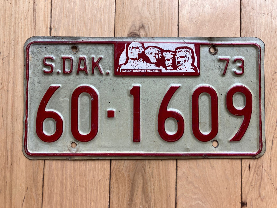 1973 South Dakota License Plate