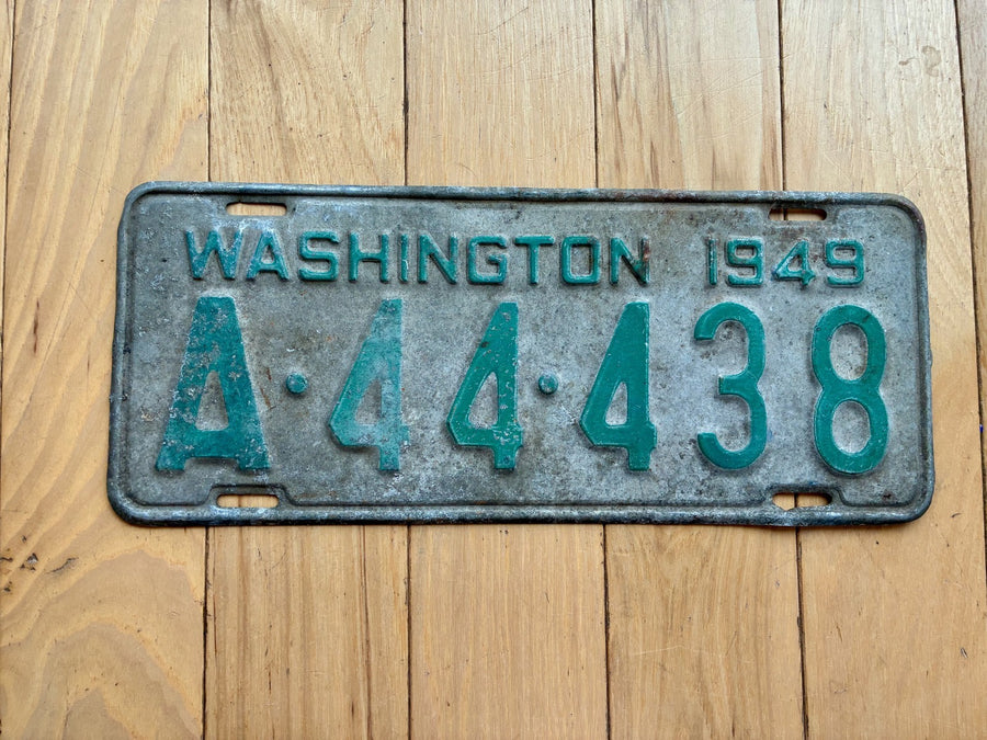 1949 Washington State License Plate