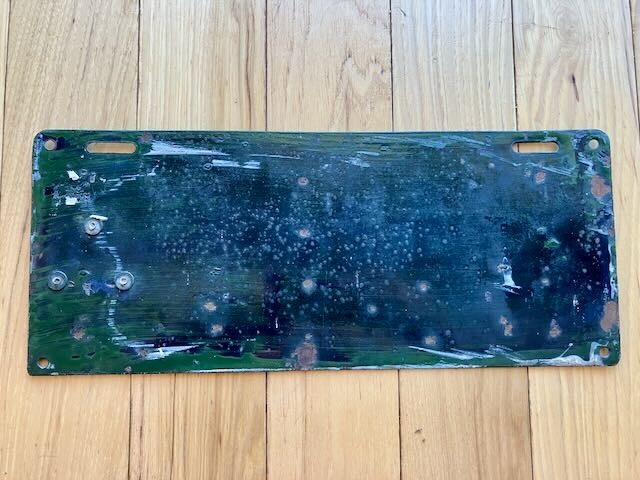 1915 New Jersey License Plate (Some Touch Up)