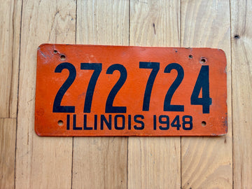 1948 Illinois Fiberboard License Plate