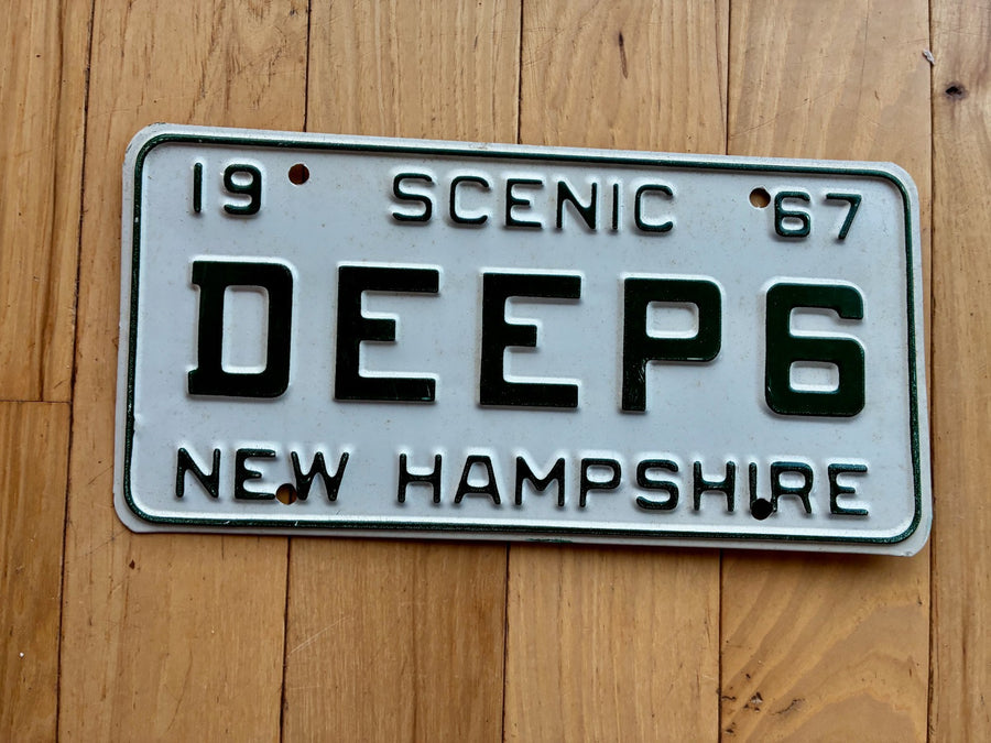 1967 New Hampshire Vanity License Plate