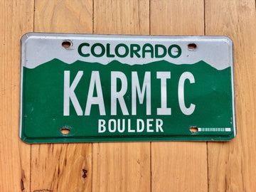 2015 Colorado Vanity License Plate - KARMIC