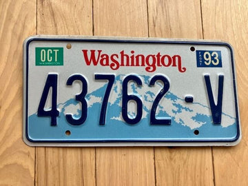 1993 Washington State Truck License Plate (Check With DOL First For YOM)