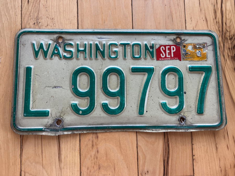 1968 to 1986 Washington State Truck License Plate