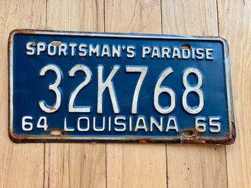 1964/ 1965 Louisiana License Plate