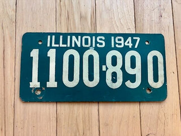 1947 Illinois Fiberboard License Plate