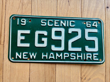 1964 New Hampshire License Plate