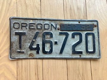 1952 Oregon Truck License Plate