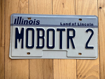 1996 Illinois Vanity License Plate - MOBOTR 2