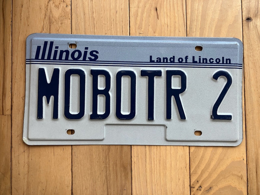 1996 Illinois Vanity License Plate - MOBOTR 2