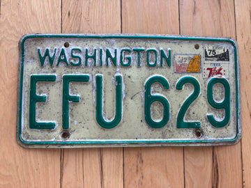 1975 Washington State License Plate W/ 1976 Tab