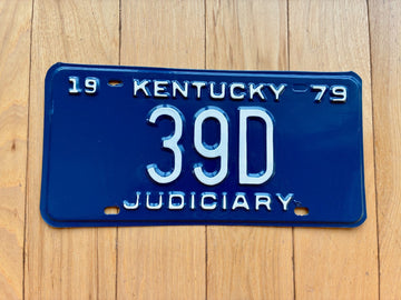 1979 Kentucky Judiciary License Plate