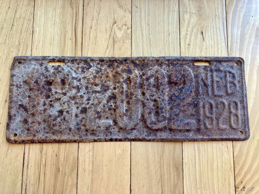 1928 Nebraska License Plate