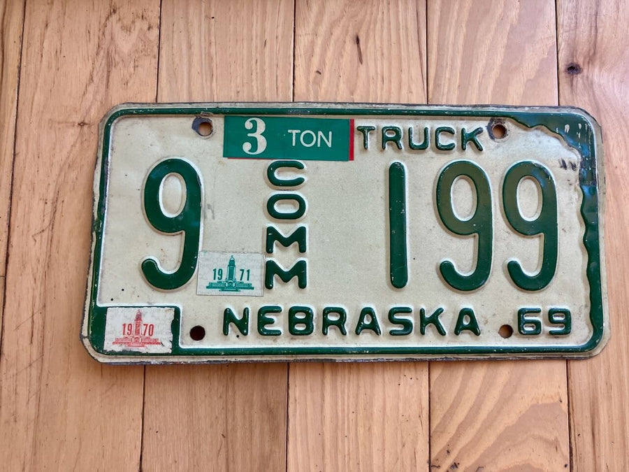 1969 Nebraska Commercial Truck License Plate