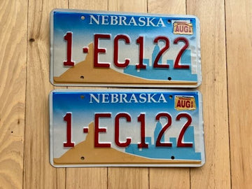 Pair of 2002 Nebraska License Plates