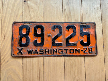 1928 Washington State License Plate