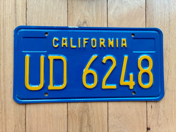 1976 California Trailer License Plate