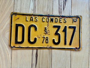 1978 Chile Las Condes License Plate