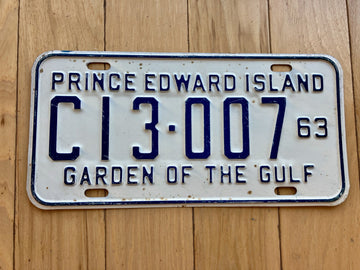 1963 Prince Edward Island Garden Of the Gulf Truck License Plate