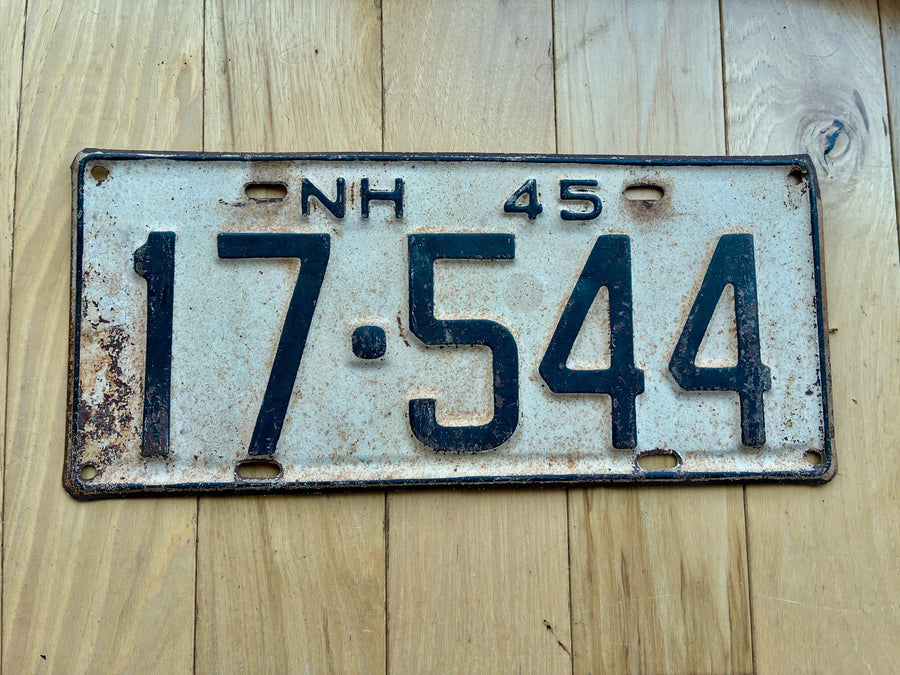 1945 New Hampshire License Plate