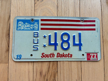 1977 South Dakota Bus License Plate