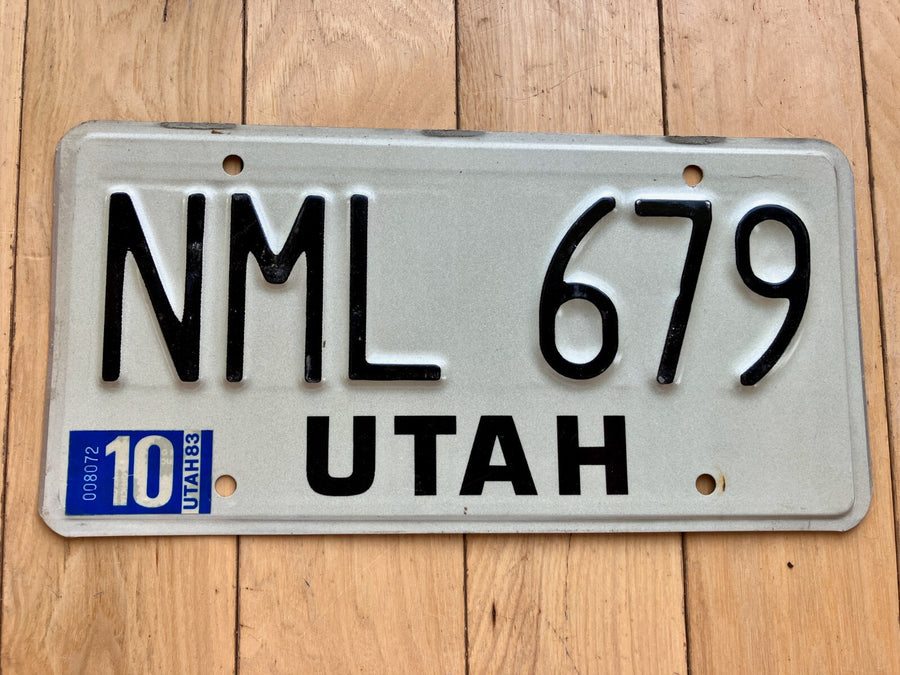 1983 Utah License Plate