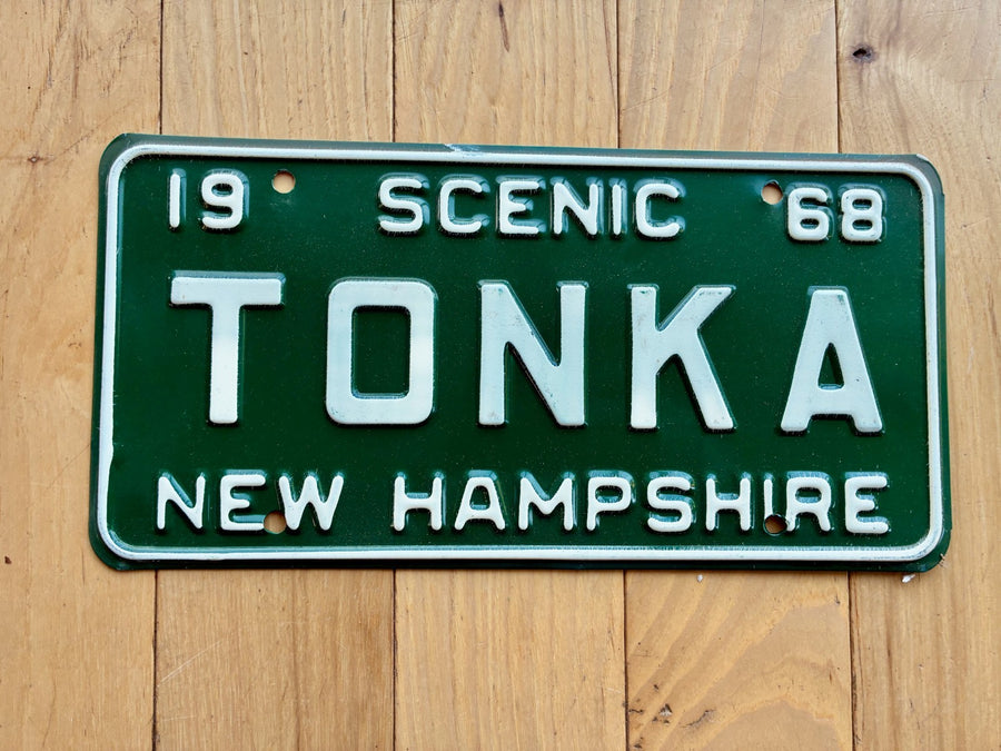 1968 New Hampshire Vanity License Plate