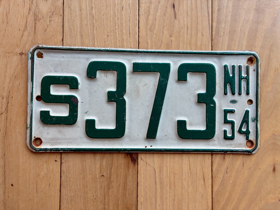 1954 New Hampshire Boat License Plate