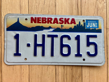 1996 Nebraska License Plate