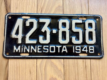 1948 Minnesota License Plate