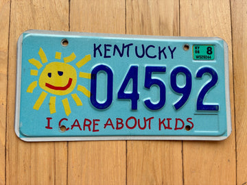 2006 Kentucky I Care About Kids License Plate