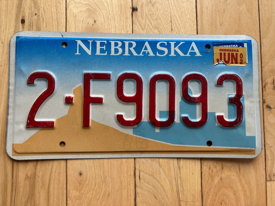 2002 Nebraska License Plate