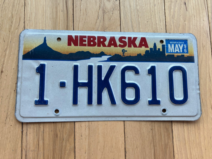 1996 Nebraska License Plate