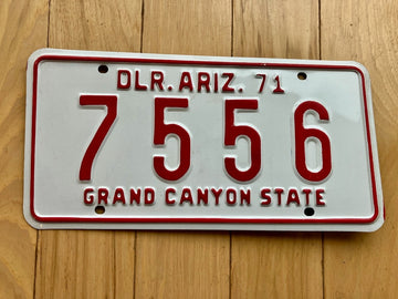 1971 Arizona Dealer License Plate
