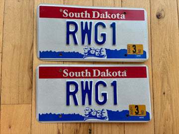 Pair of 2001 South Dakota Vanity License Plates