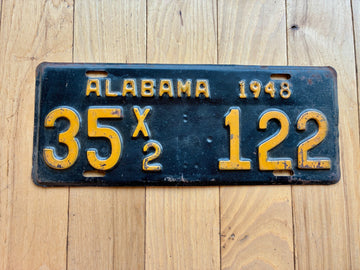 1948 Alabama License Plate