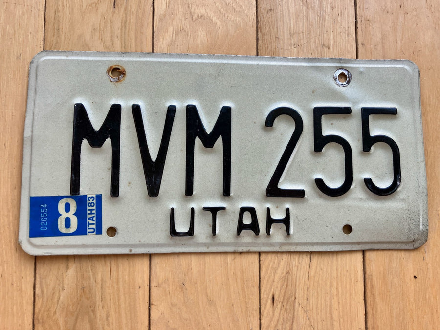 1983 Utah License Plate