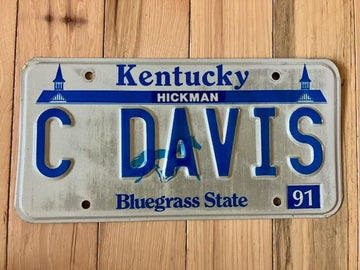 1991 Kentucky Vanity License Plate 