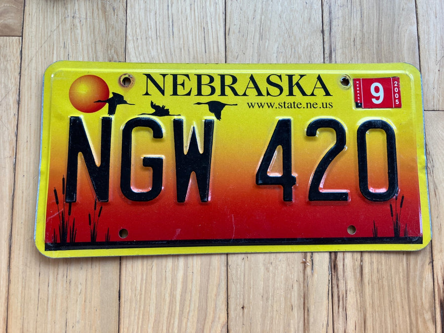 2005 Nebraska License Plate - NGW 420
