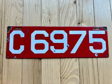 1910 Connecticut License Plate