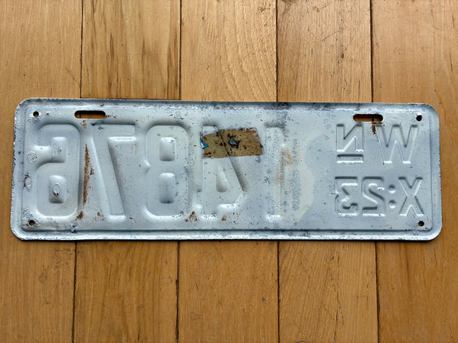 1923 Repainted Washington State License Plate
