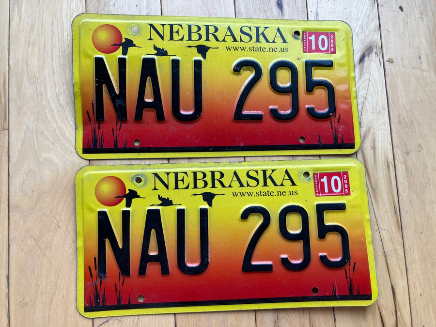 Pair Of 2005 Nebraska License Plates