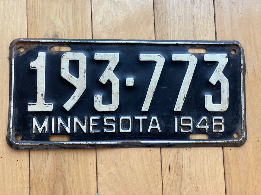 1948 Minnesota License Plate