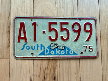 1975 South Dakota License Plate