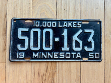 1950 Minnesota License Plate