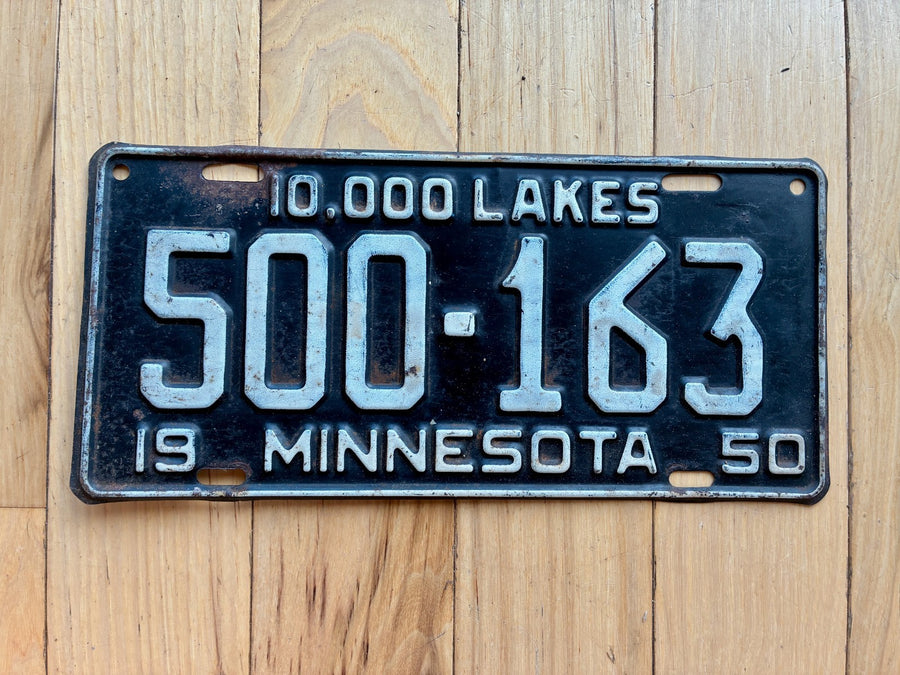 1950 Minnesota License Plate