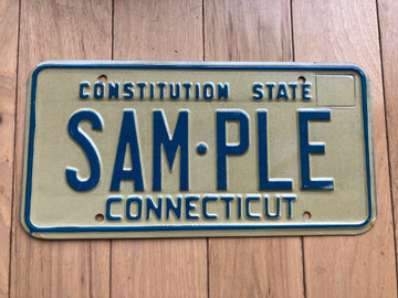 1974 Connecticut Sample License Plate